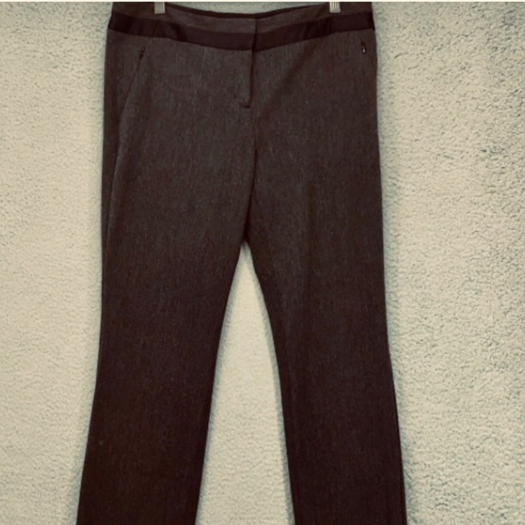 Express columnist dark gray 14 R with black stripe at waist Size 14 Regular - Picture 1 of 9